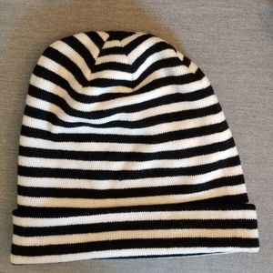 B&W striped beanie